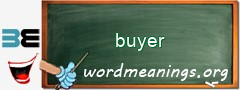 WordMeaning blackboard for buyer